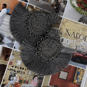 Pendientes Napoli Grises
